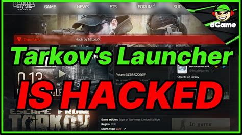 tarkov launcher hacked